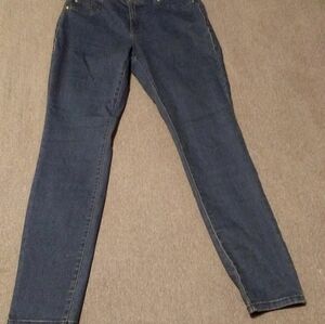 Nwt IMAN Global Chic Curve Appeal Luxury Classic Denim Ankle Pant 8 average 5468